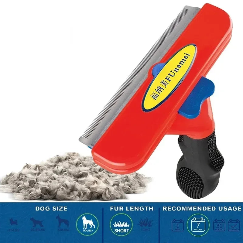 Large Dog Grooming Comb – Hair Remover & Massage Brush