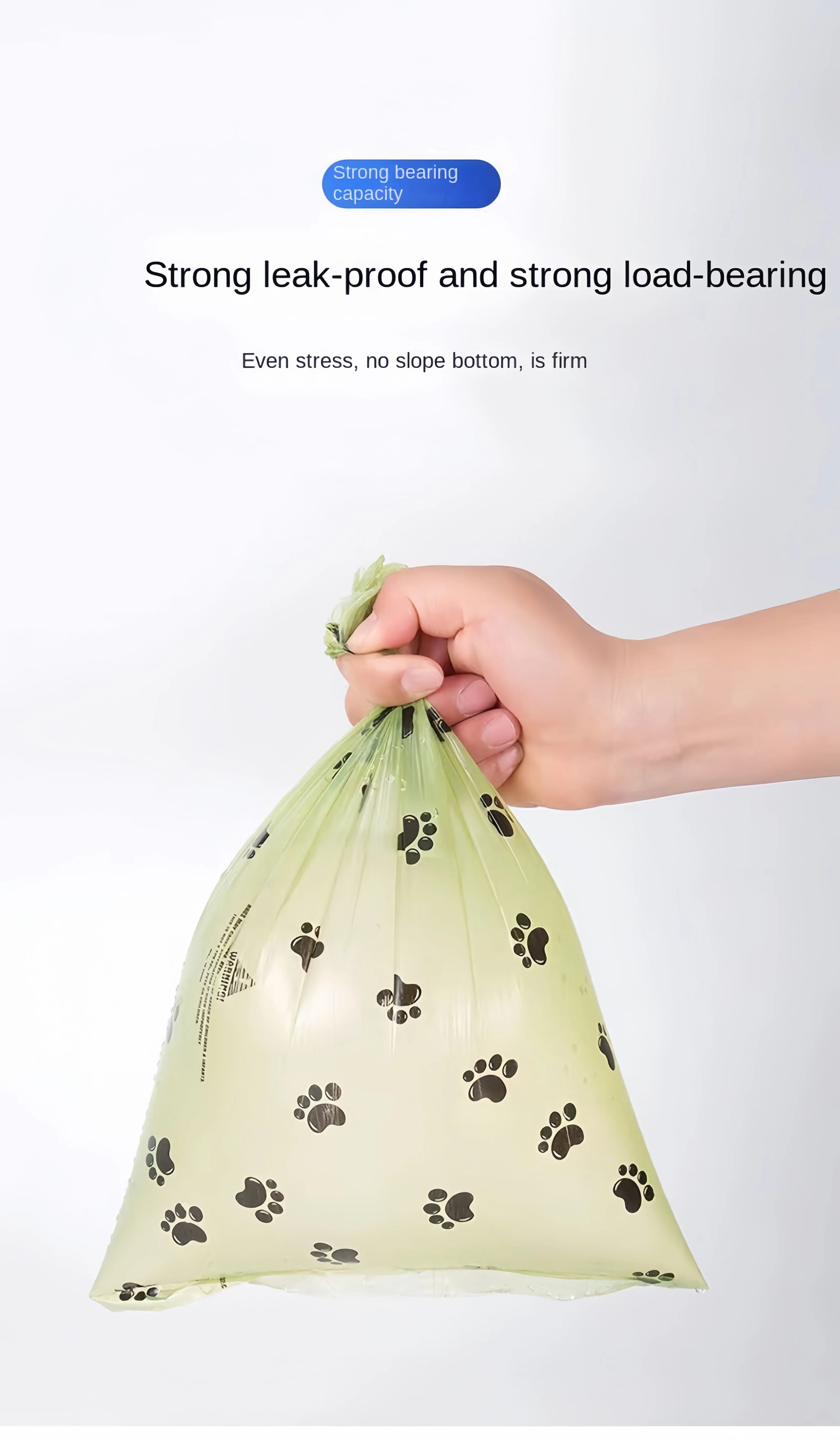 Biodegradable Dog Poop bags with Dispenser