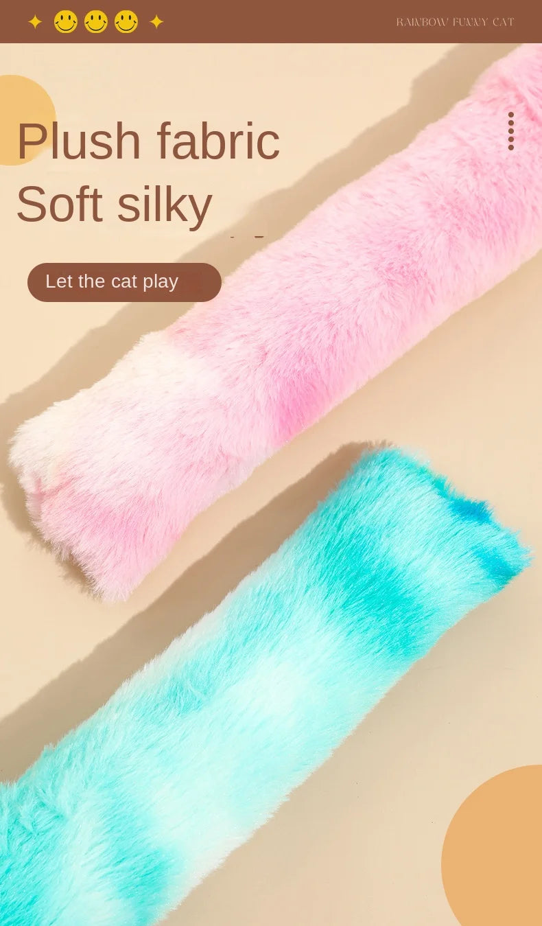 Interactive Cat Kick Sticks – Plush Catnip Toy for Teeth Cleaning & Indoor Play