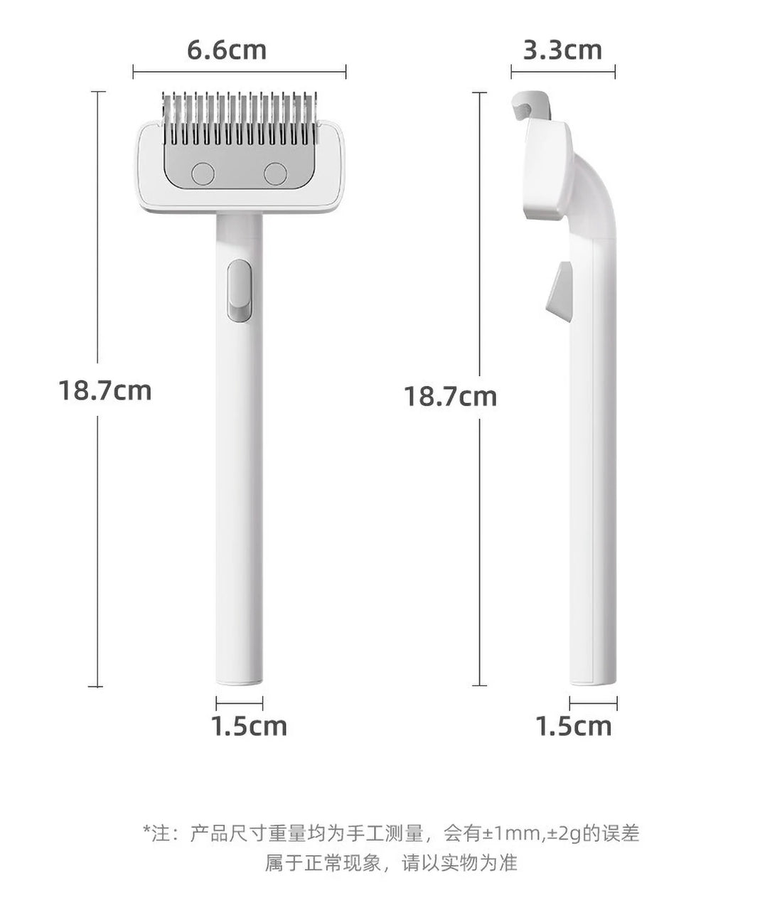 🐾 Stainless Steel Pet Comb with Rounded Knife Head – Gentle Grooming Tool for Dogs & Cats