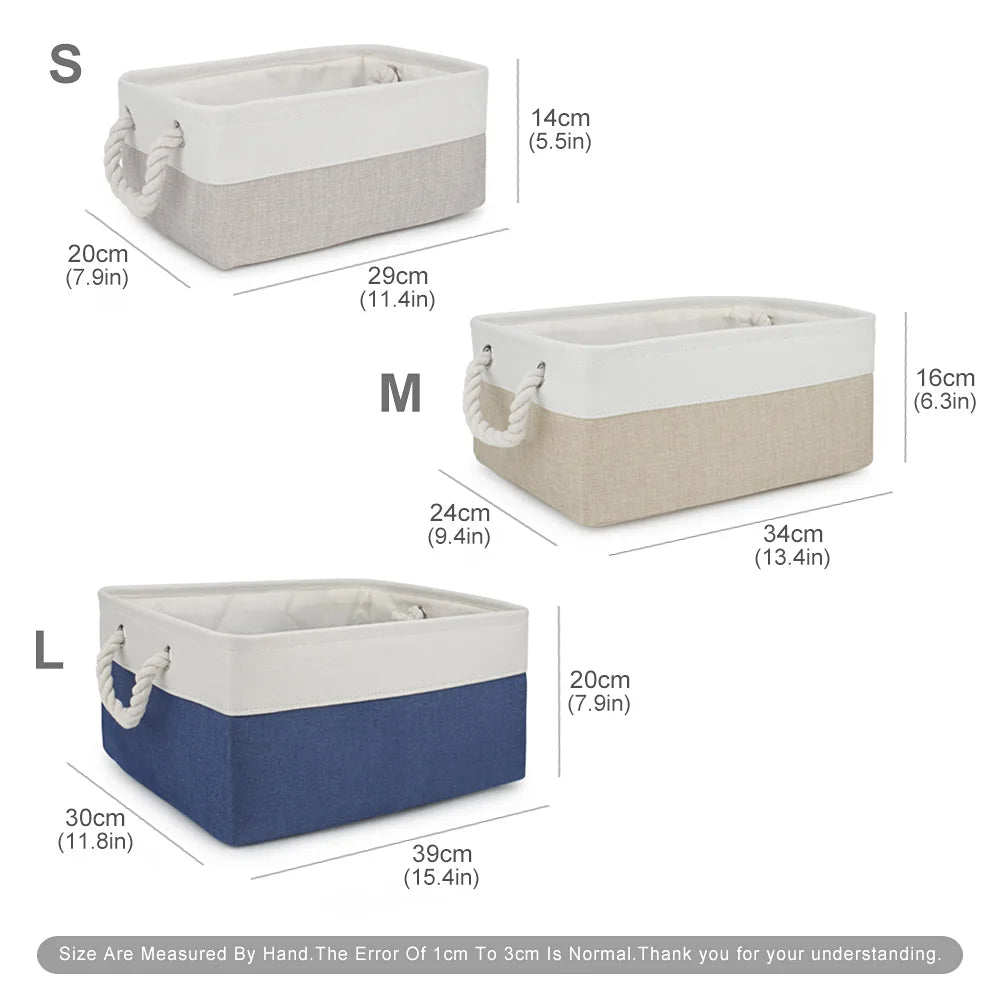 Dog Toy & Accessories Storage Basket – Organizer Bin for Pet Clothes, Leashes, Collars & Toys