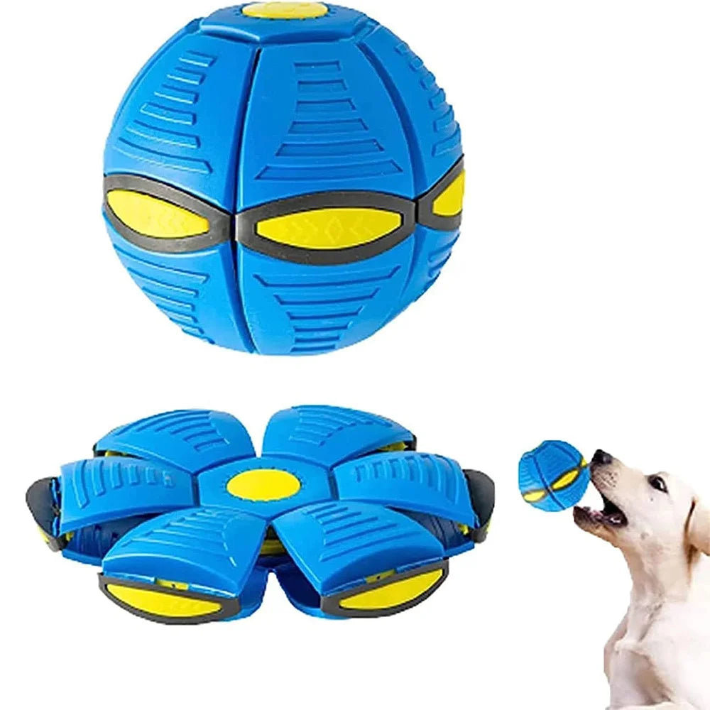 Indestructible Flying Saucer Dog Toy – Chew-Proof Interactive Toy for Aggressive Chewers, Outdoor Training Ball for All Dogs