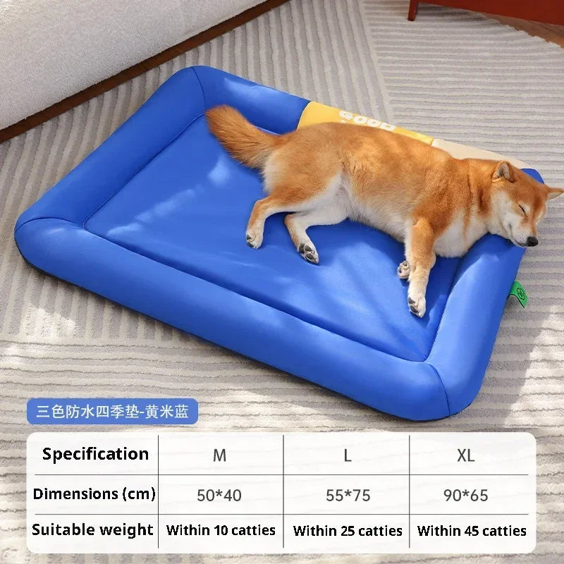 Summer Cooling Pet Bed – Breathable Blanket Cushion for Small & Medium Dogs and Cats