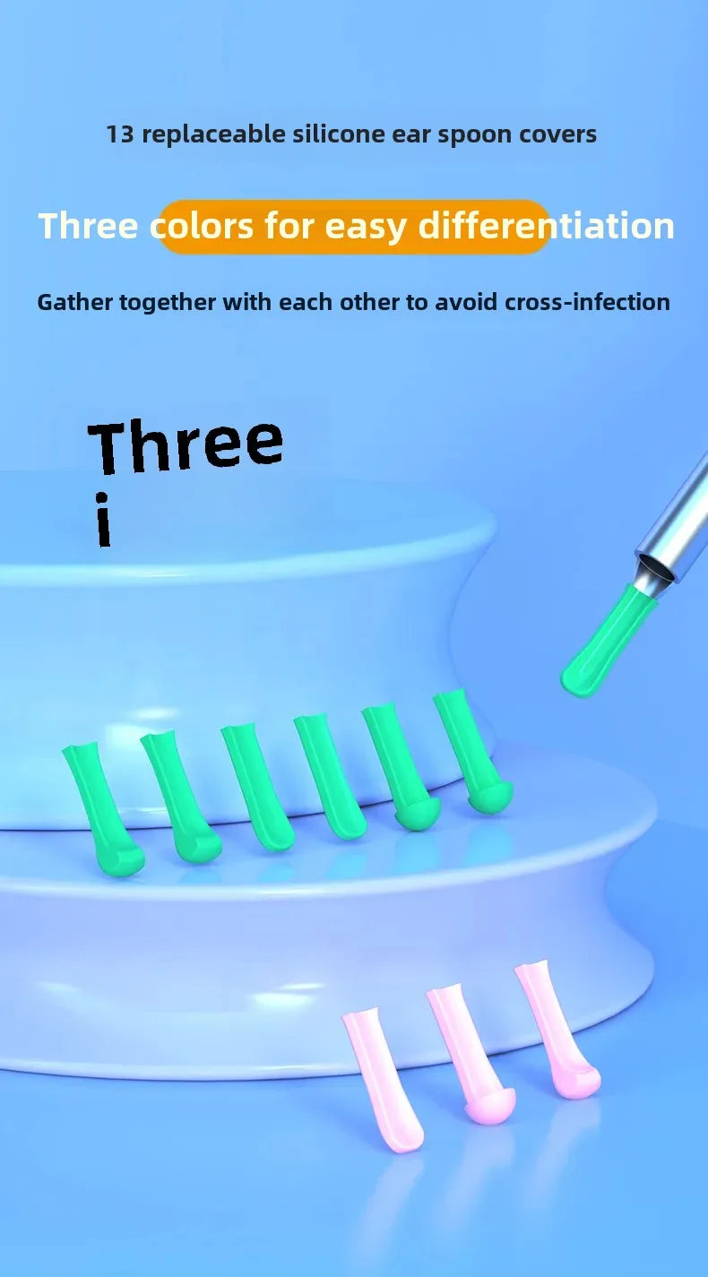 HD Ear Cleaner with Camera – NK3 Otoscope Wax Removal Tool Set with USB-C Charging & Endoscope for Ear Cleaning