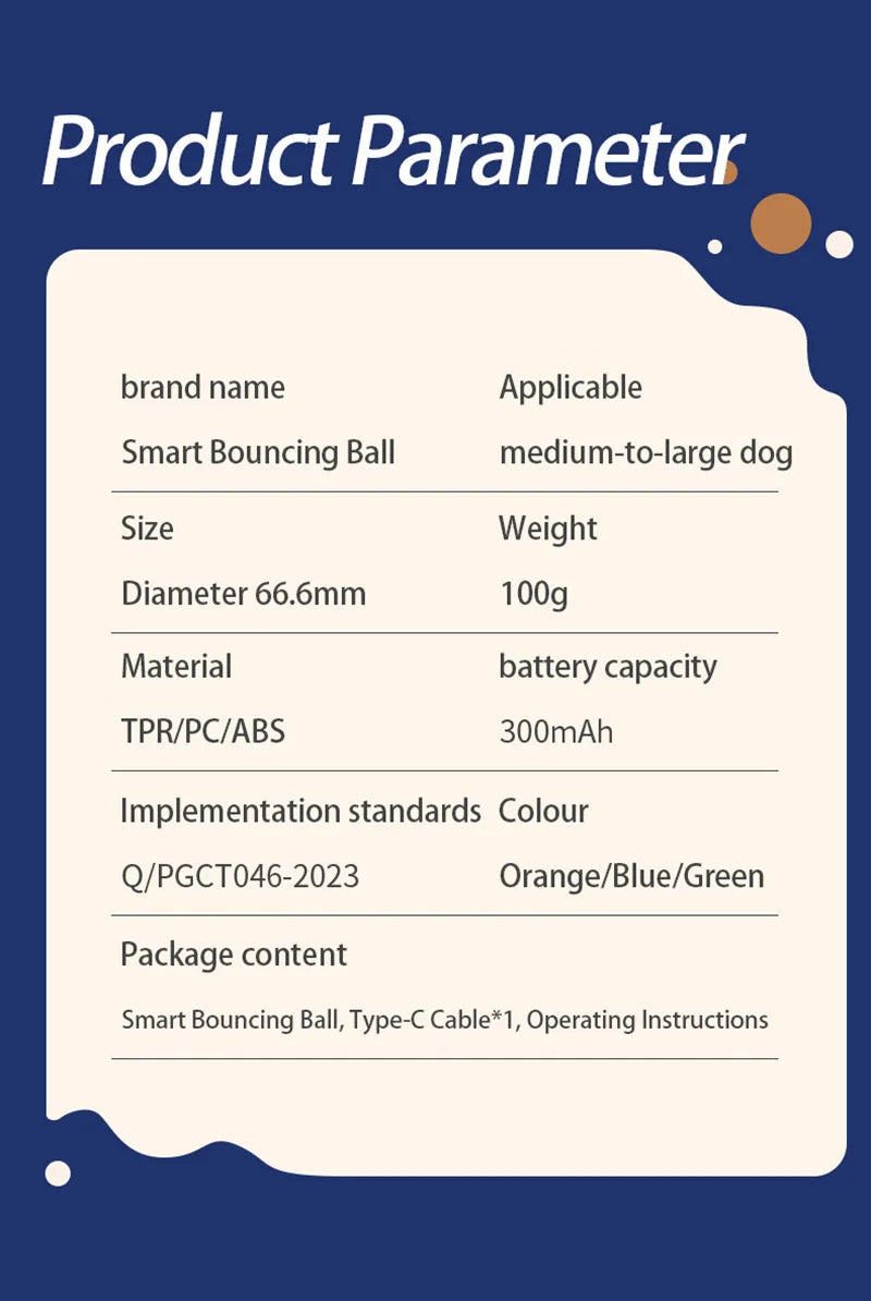 Xiaomi Smart Gravity Bounce Ball – Interactive Dog Toy Ball 🎾🐶