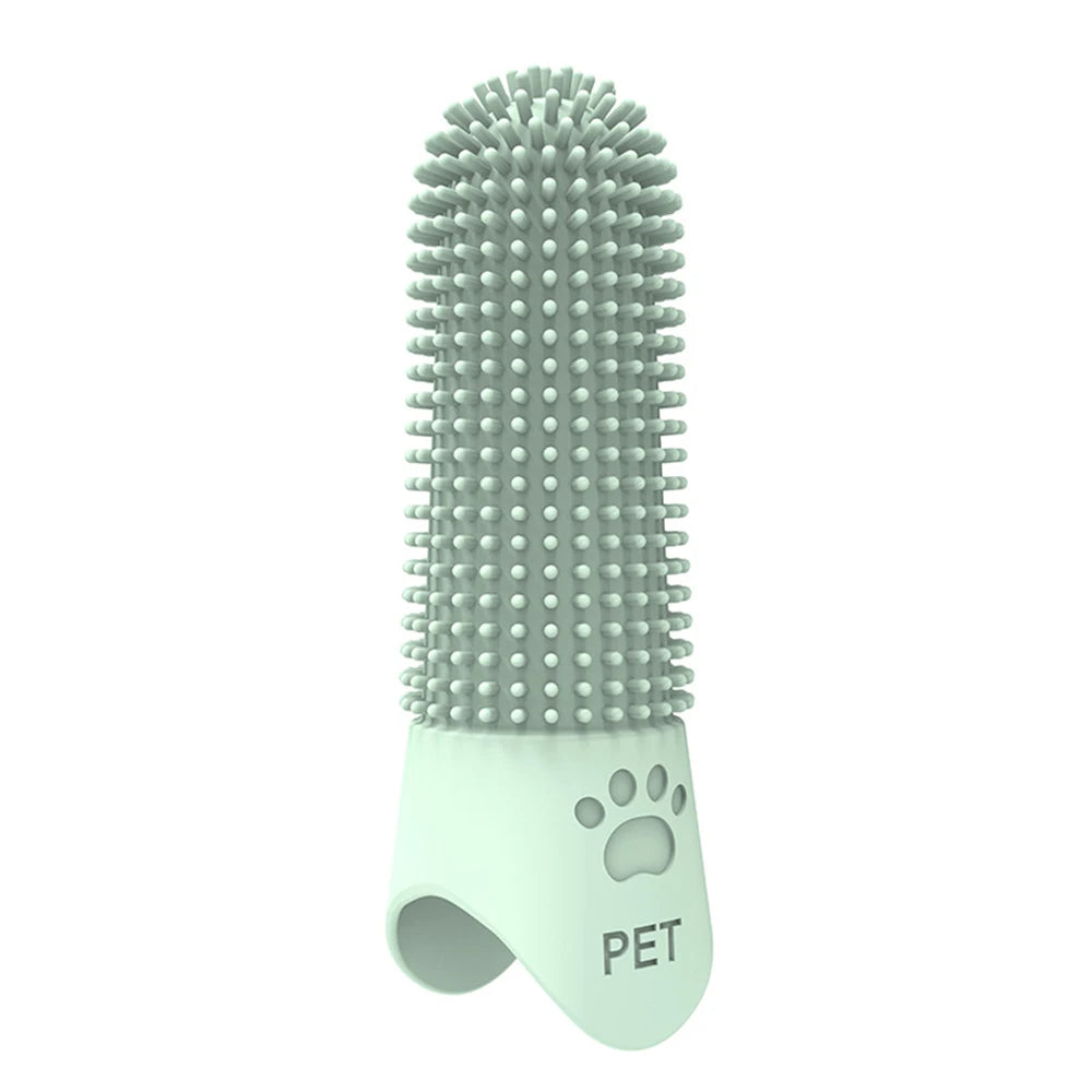 Pet Silicone Finger Toothbrush – Tartar & Plaque Remover for Cats & Dogs
