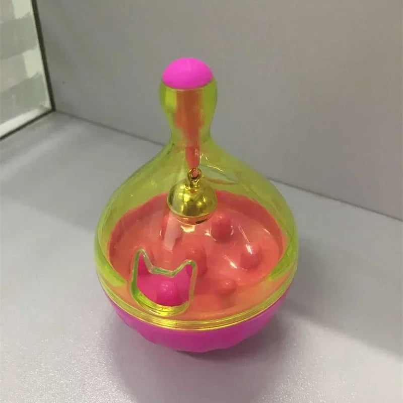 🐭 Interactive Mouse-Shaped Cat Treat Ball – Food Dispensing Tumbler Feeder