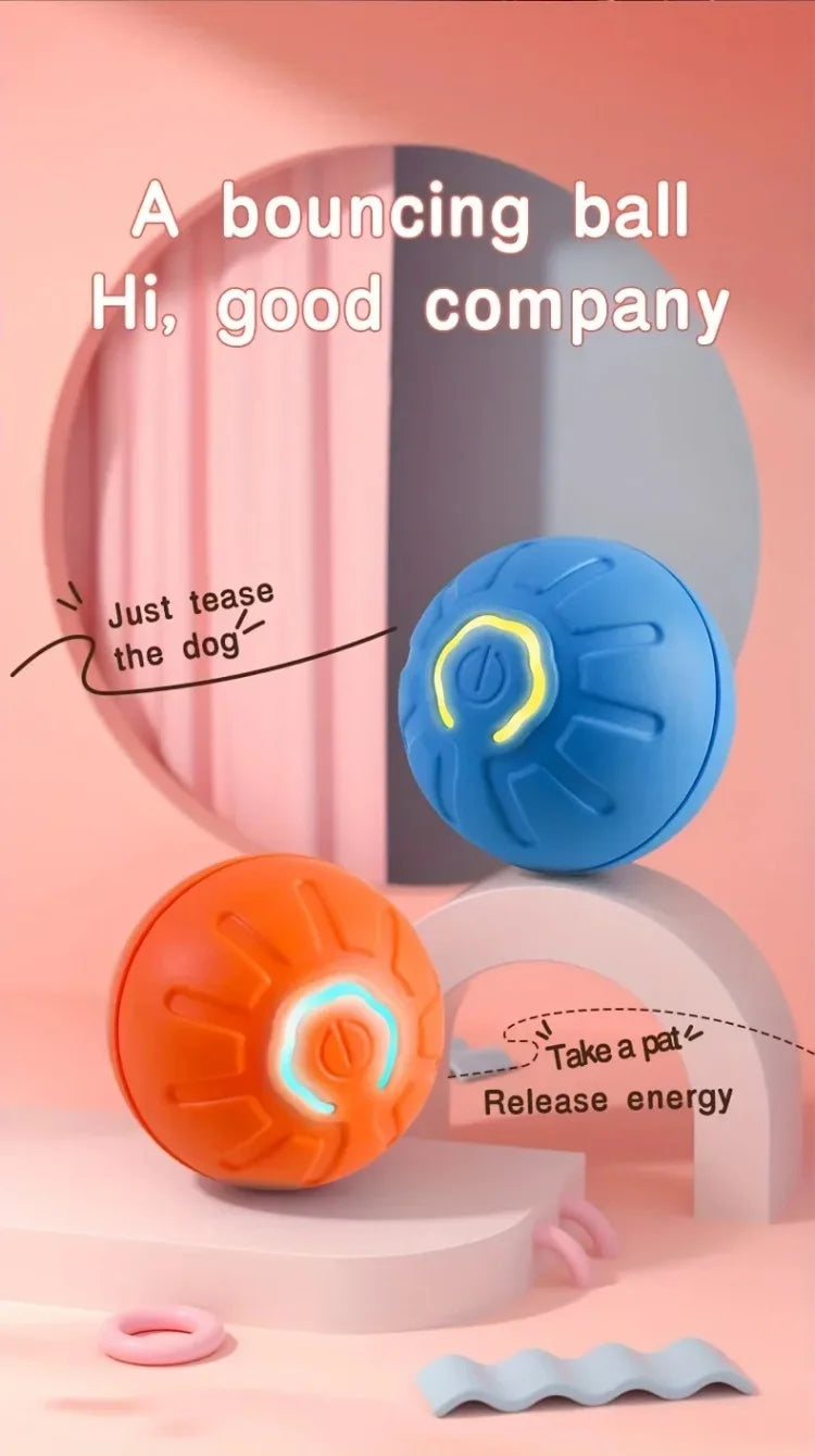 Smart Dog Toy Ball – Automatic Bouncing, USB Rechargeable, Interactive Pet Toy