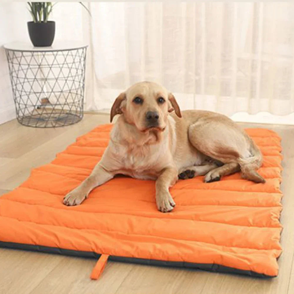 Portable Waterproof Pet Mat for Dogs & Cats – Outdoor Travel Bed with Storage Bag