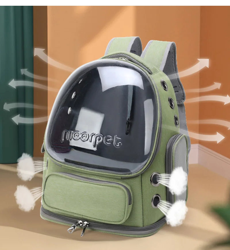 Travel Backpack for Cats Small Dogs Breathable
