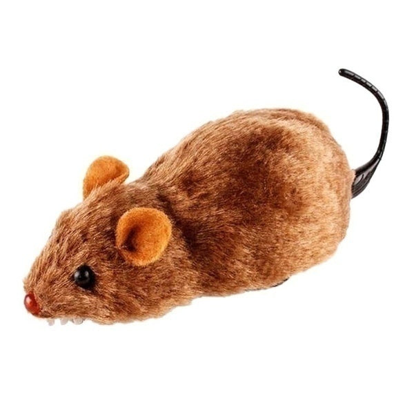 Lifelike Plush Running Mouse Toy for Cats & Dogs – Random Color, Fun Gift