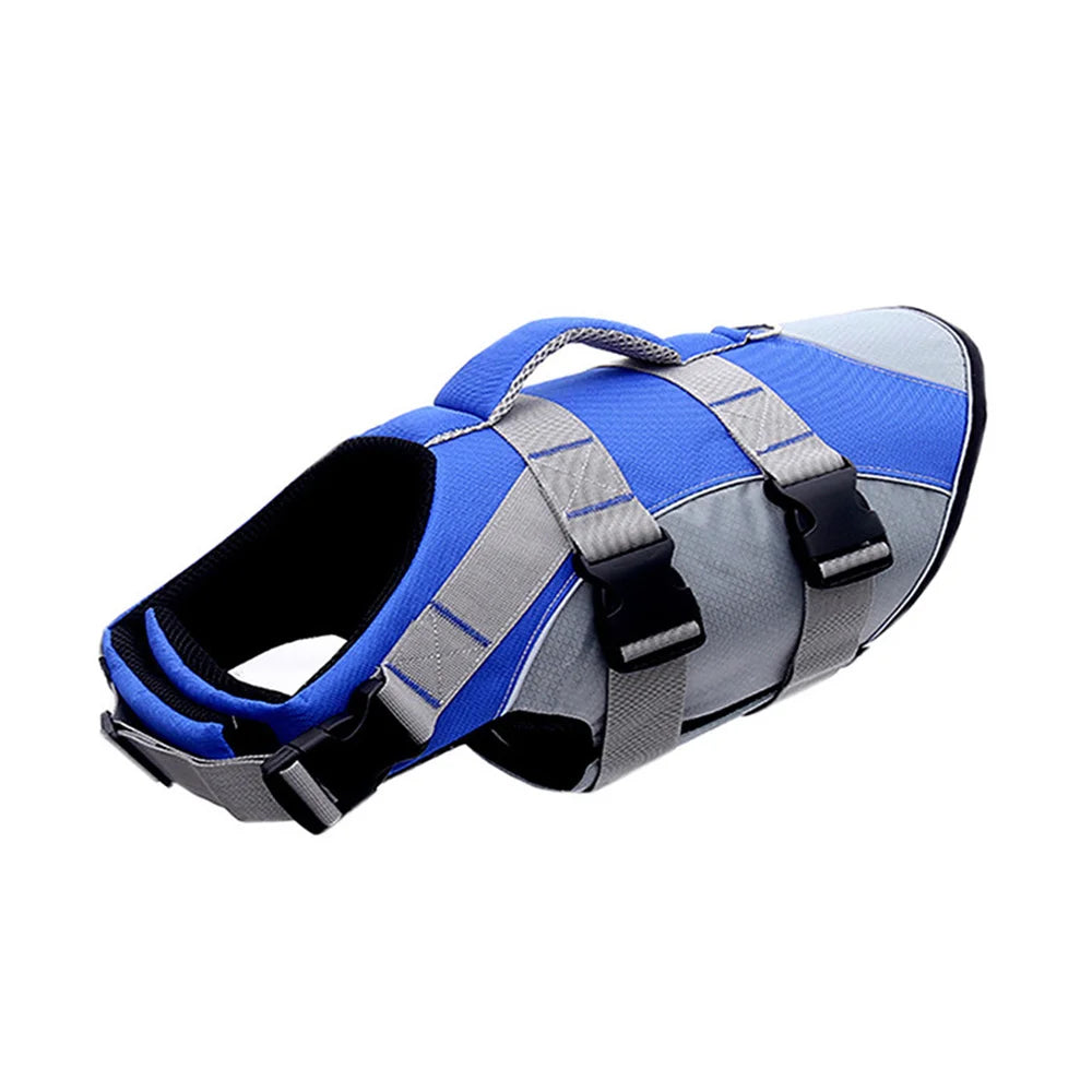 🐶 Dog Life Jacket with Handle & Pull Ring – Summer Safety Swimsuit for Small & Medium Dogs