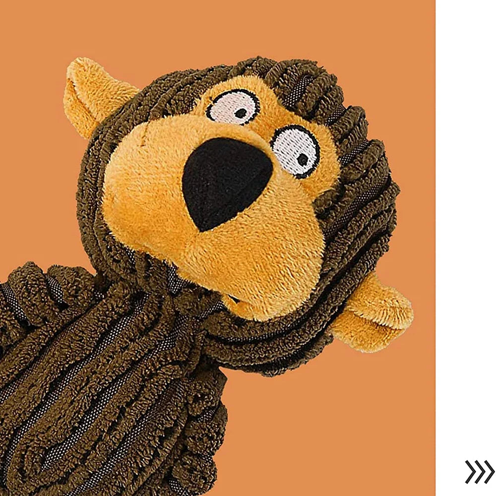 Monkey Plush Puppy Toy – Squeaky Chew & Training Toy for Small Dogs 🐵🐶