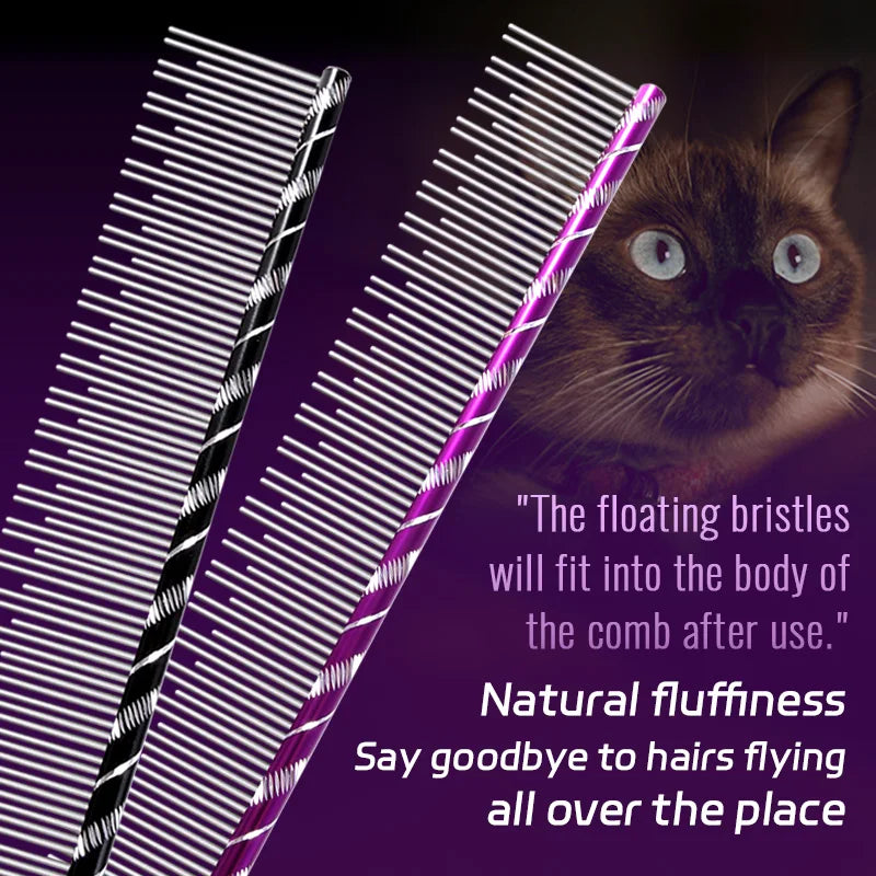 Fenice Cat Grooming Comb – Stainless Steel Pins