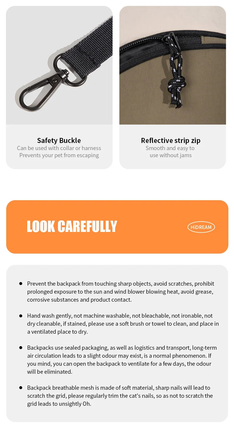 Pet Chest Backpack – Front Carrying Tote for Dogs & Cats, Breathable Outdoor Shoulder Bag, Portable Pet Travel Carrier