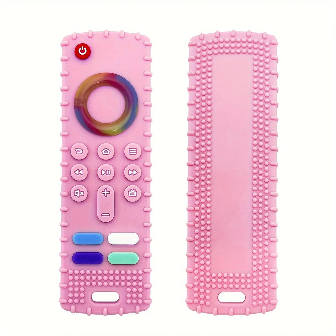 Silicone Dog Teething Toy – Remote Control Design Chew Stick for Puppies (Multi-Color)
