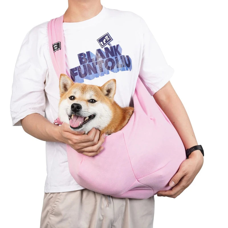 Pet Travel Shoulder Bag – Hands-Free Sling Carrier for Dogs & Puppies