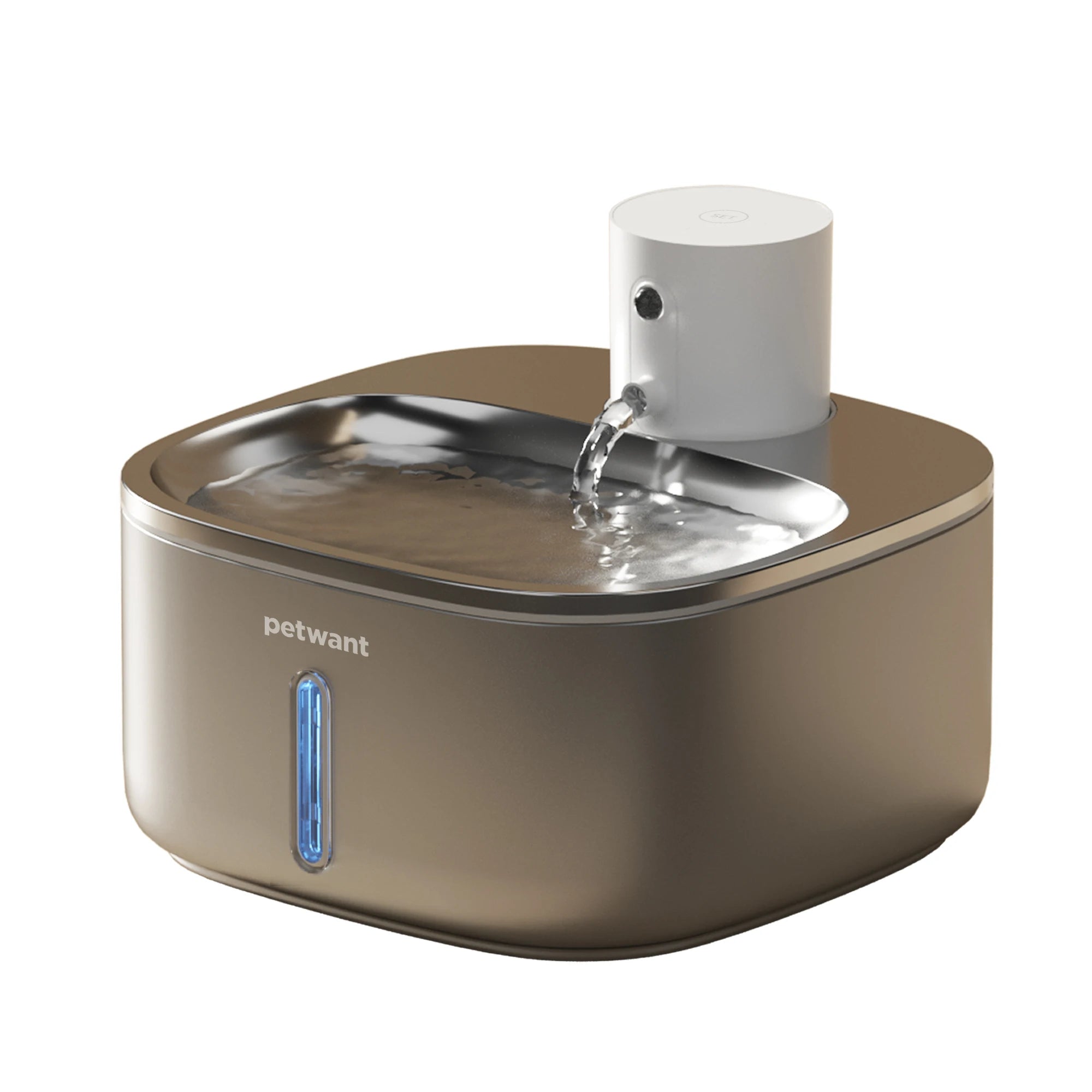 🐾 3.2L Wireless Stainless Steel Cat Water Fountain – Rechargeable with Infrared Sensor & 3 Modes