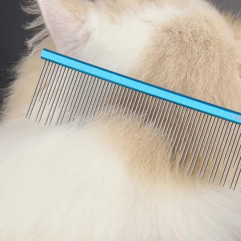22cm Stainless Steel Pet Grooming Comb for Dogs & Cats