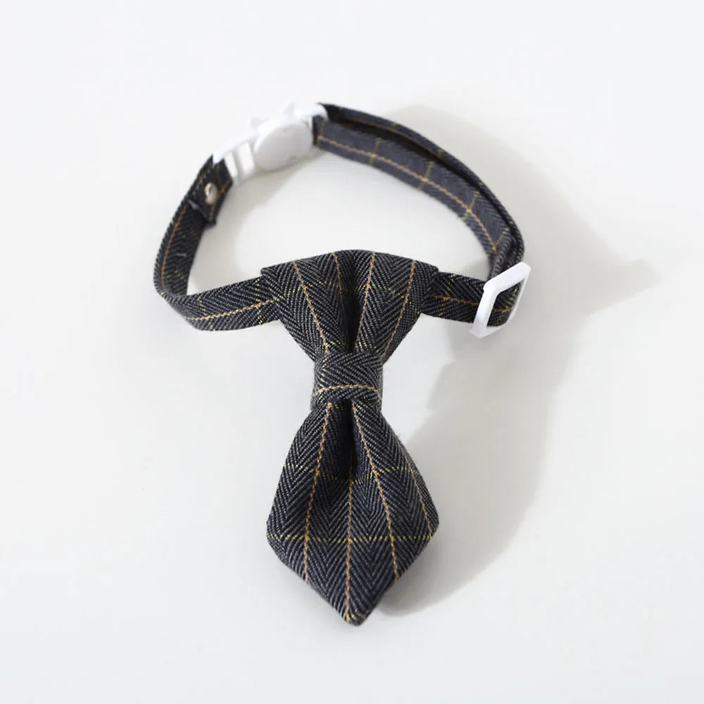 Adjustable Pet Bow Tie – Formal Breakaway Neck Tie Collar for Small Dogs & Cats