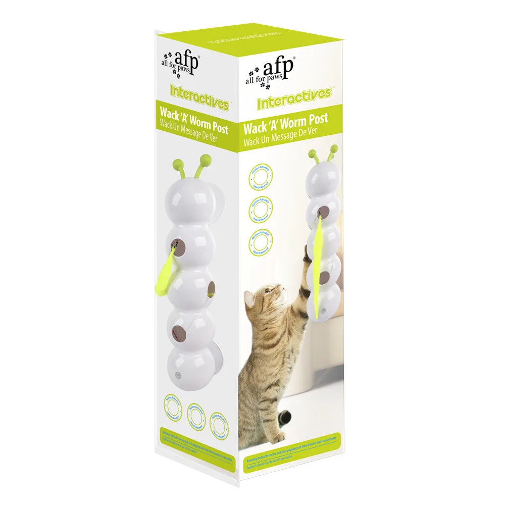 🐛 Intelligent Interactive Cat Toy – Auto Pop-Up Earthworm with Tail & Motion Activation