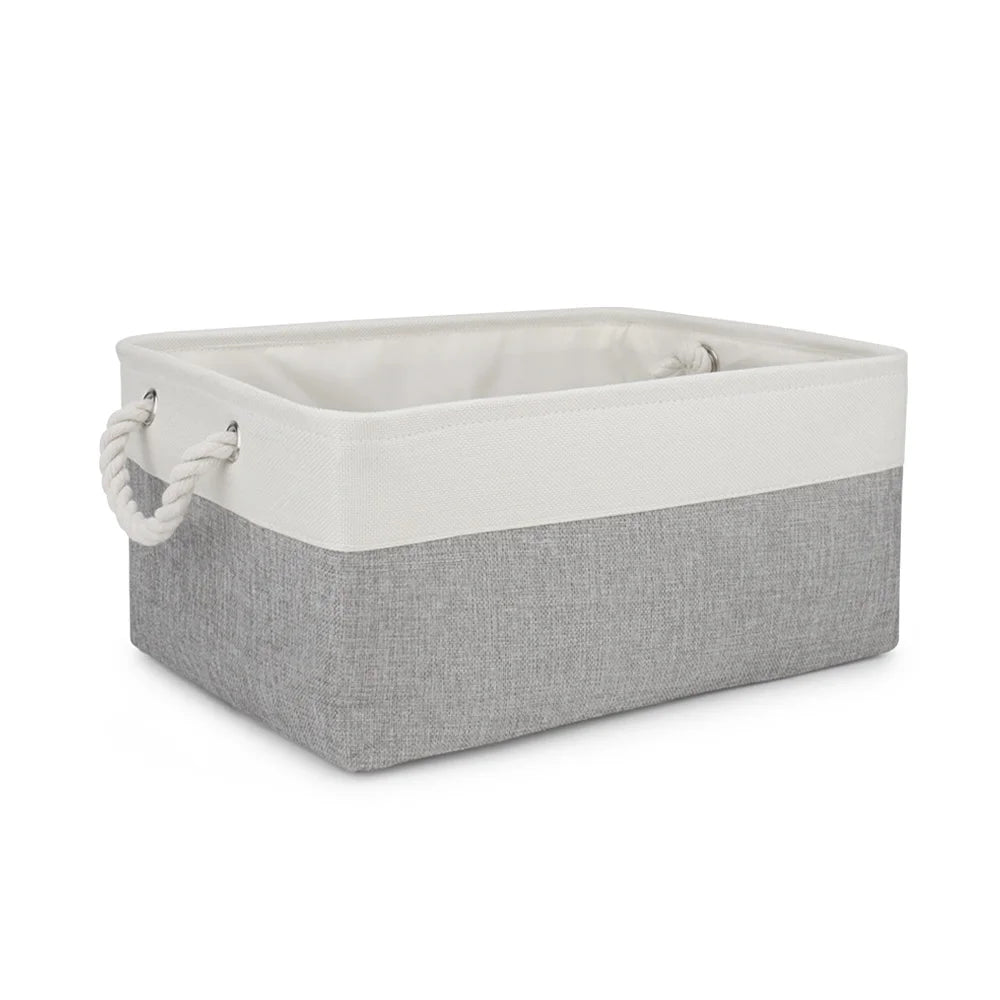 Dog Toy & Accessories Storage Basket – Organizer Bin for Pet Clothes, Leashes, Collars & Toys