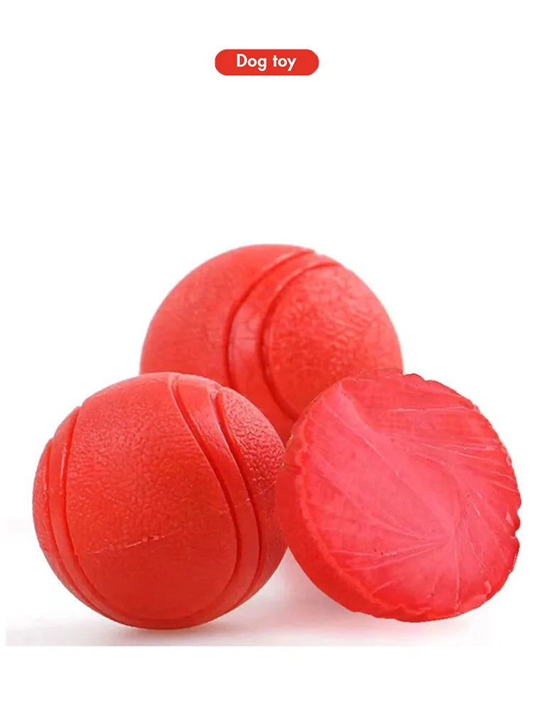 Indestructible Rubber Dog Ball – Chew-Proof Bouncy Toy (S–L Sizes)
