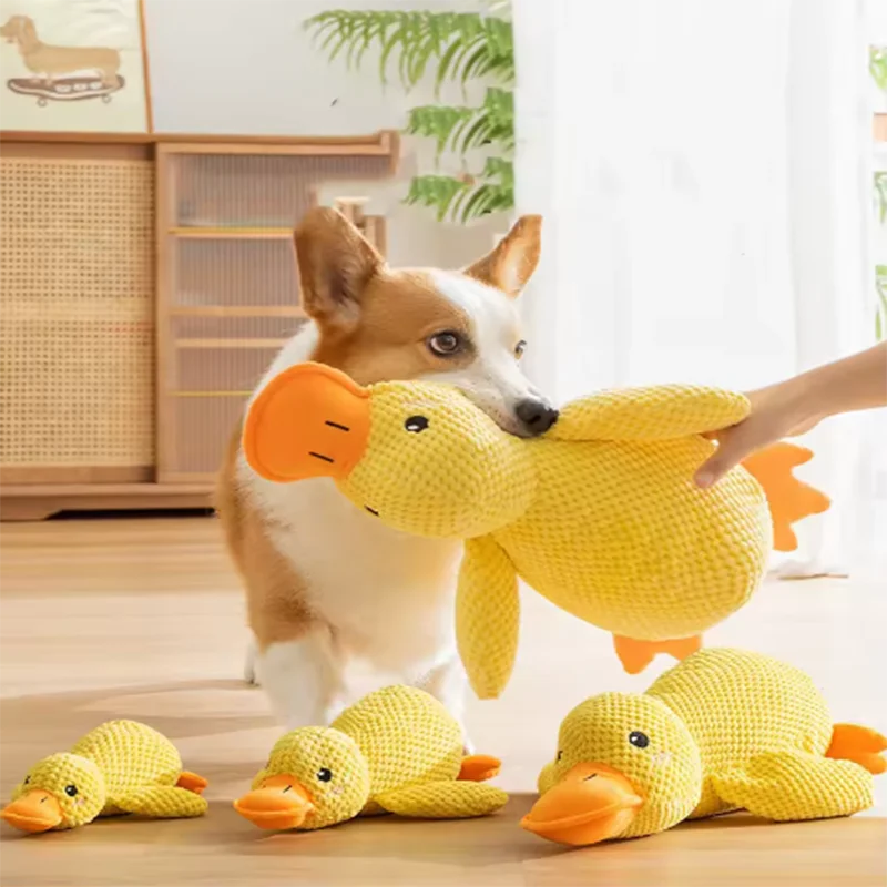 Stomping Duck Plush Dog Toy – Bite-Resistant Chew Toy for Large Dogs