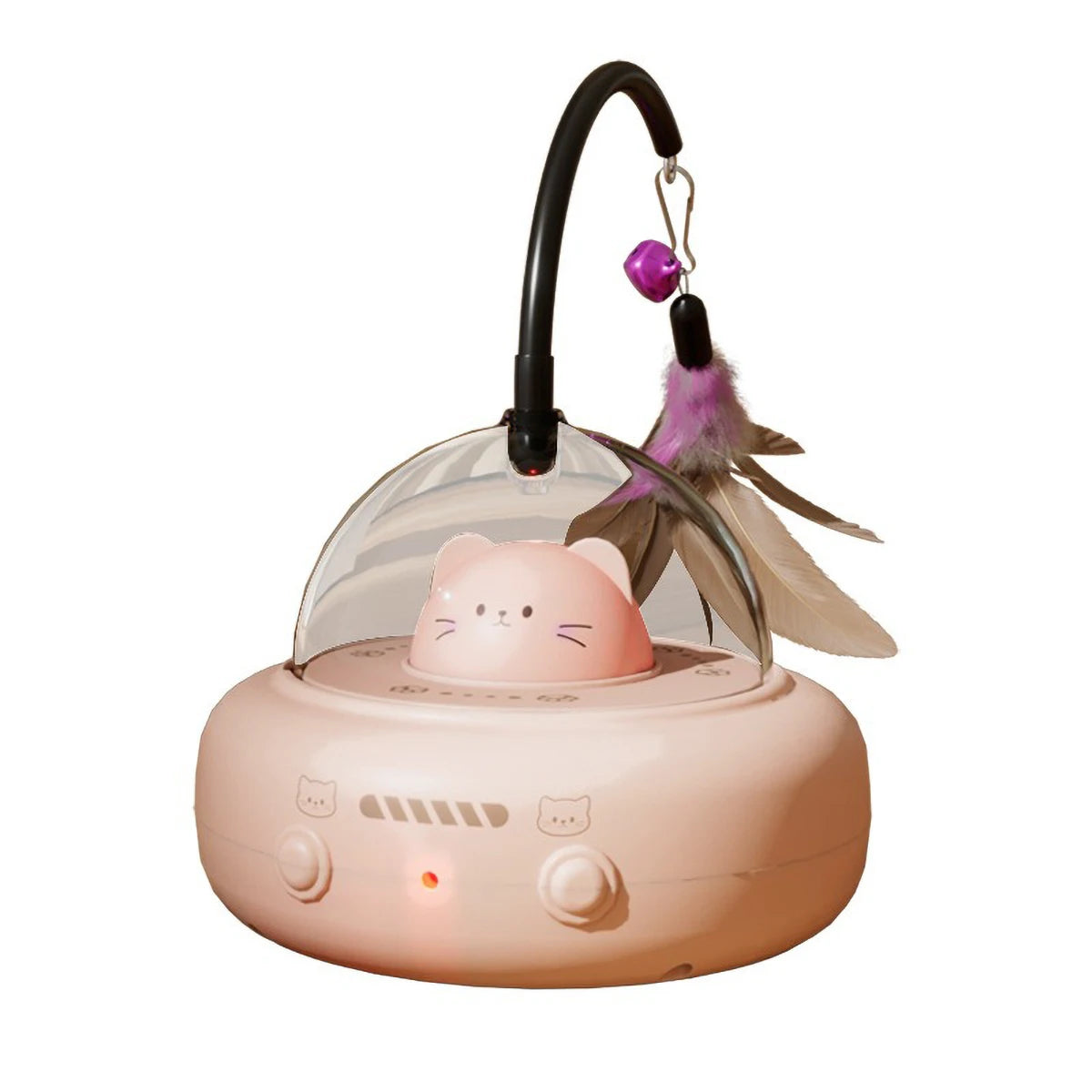 Intelligent Red Dot Laser Cat Toy – Rainbow Light & Obstacle Avoidance Teaser