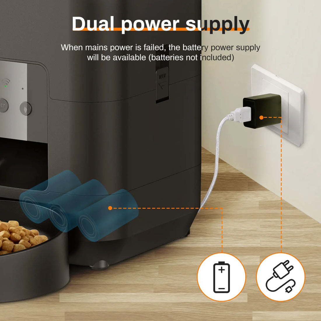 Smart Automatic Pet Feeder – Timed & Slow Feed for Cats & Dogs 🐾⏱️