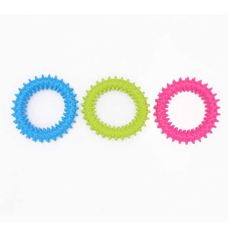 Rubber Chew Toy for Small Dogs – Teeth Cleaning & Bite-Resistant Puppy Training Toy