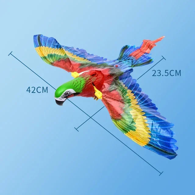 Electric Hanging Flying Bird Cat Toy – Interactive Simulated Eagle with Scratch Rope