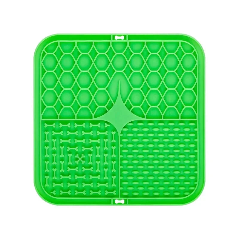 Pet Licking Pad – Slow Feeder Silicone Bowl for Dogs & Cats