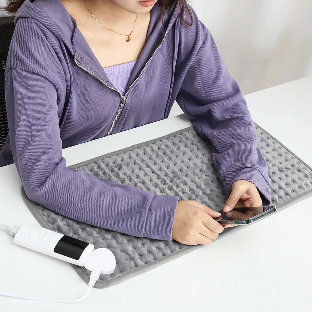🔥 Electric Heating Pad Blanket – Thermal Shoulder, Abdomen & Back Warmer for Winter Fatigue Relief
