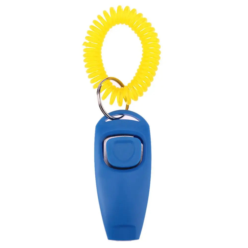 Pet Clicker & Training Whistle – Dog & Cat Obedience Trainer with Key Ring Attachment