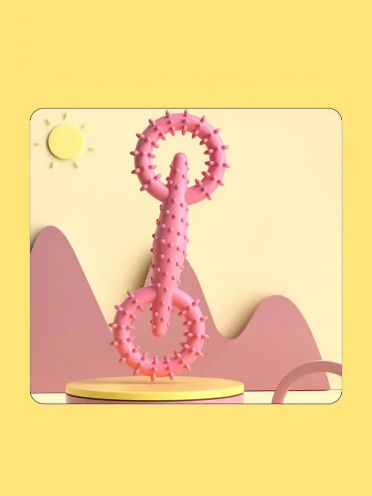 Indestructible Dog Pull Ring Toy – Interactive Chew Toy for Puppies, Teeth Cleaning & Boredom Relief