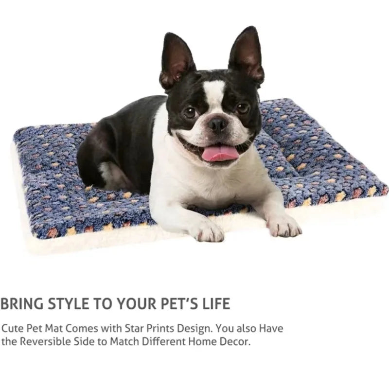 Flannel Pet Mat – Thick Sleeping Blanket Bed for Dogs & Cats, Soft Pet Rug for Small to Large Pets