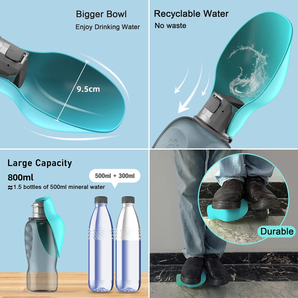 💧 Portable Dog Water Bottle – Leak-Proof Pet Hydration for Outdoor Walks & Travel