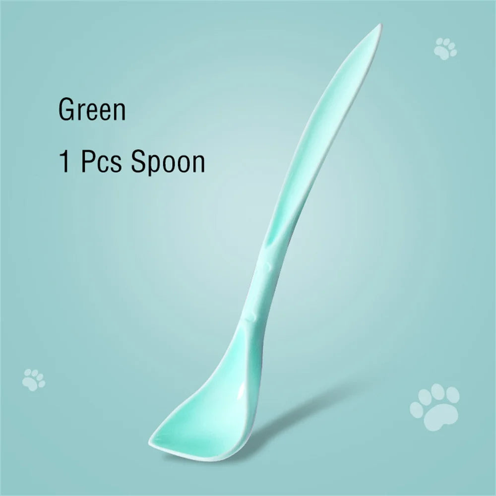 🥫 Portable Silicone Pet Can Lid with Spoon – 3-Ring Food Sealer