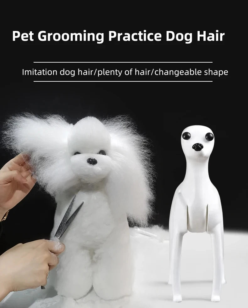 🐩 Pet Grooming Practice Model Dog – Full-Body Simulation Teddy with Realistic Synthetic Hair ✂️💇‍♀️