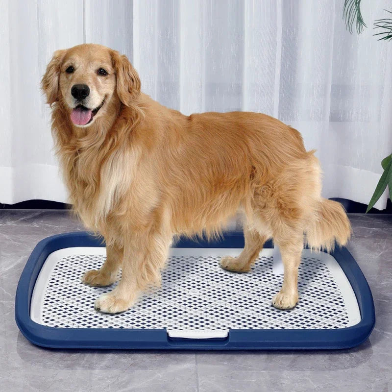 Extra Large Dog Toilet Tray – Splash-Proof, Reusable & Easy-to-Clean Indoor Pet Potty Training Pad Holder