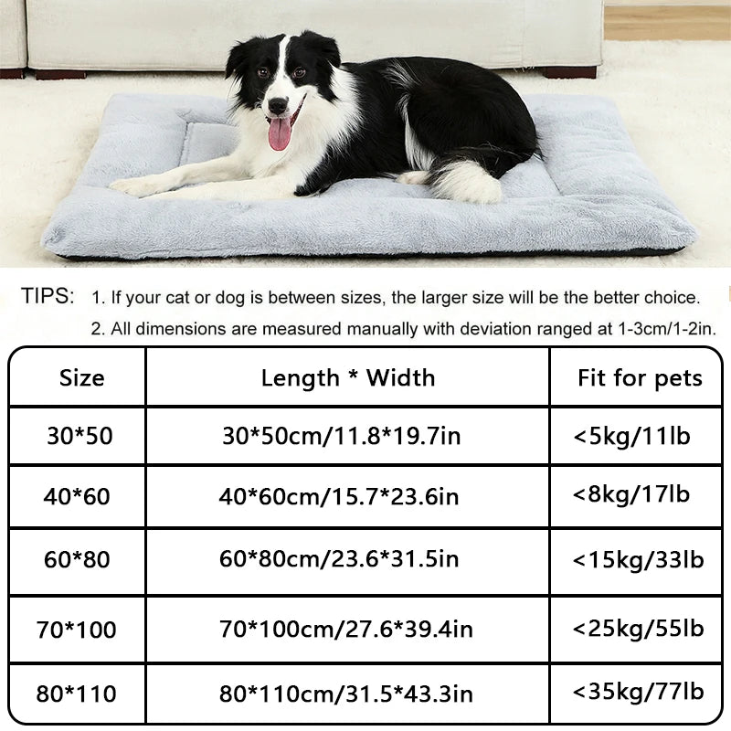 Soft Long Plush Dog & Cat Bed – Cozy Round Pet Bed for Small to Large Pets, Anti-Slip, Calming Sleeping Cushion