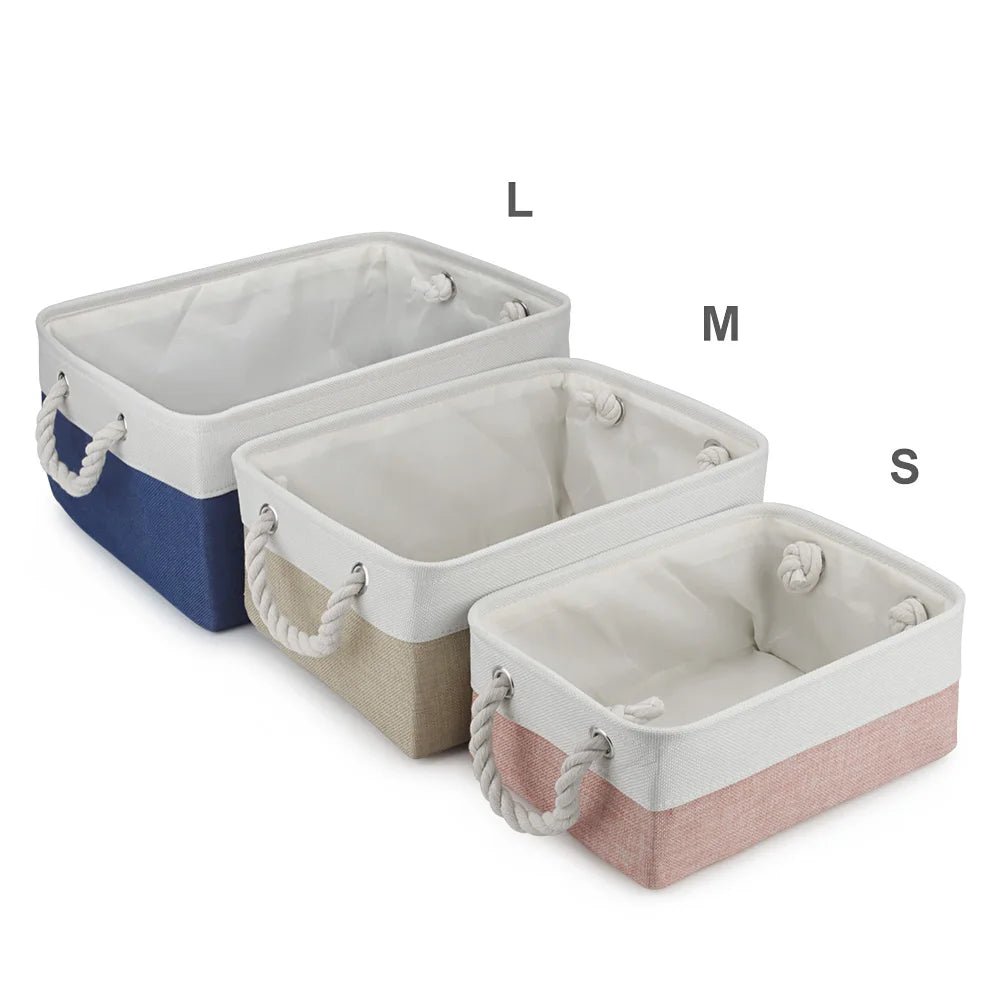Dog Toy & Accessories Storage Basket – Organizer Bin for Pet Clothes, Leashes, Collars & Toys