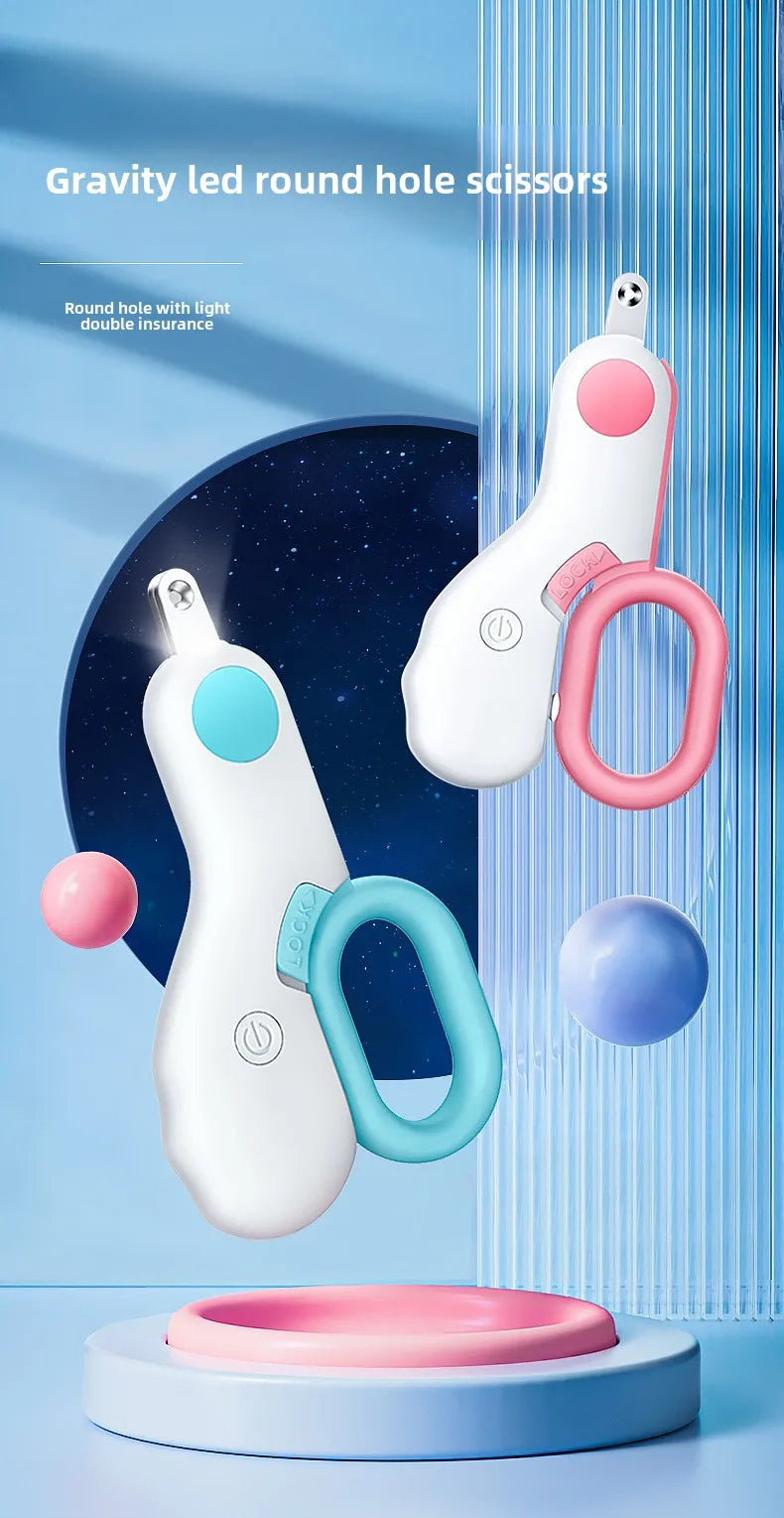 💡 LED Illuminate Blood Line Pet Nail Clippers – Safe, Precise Grooming for Dogs & Cats