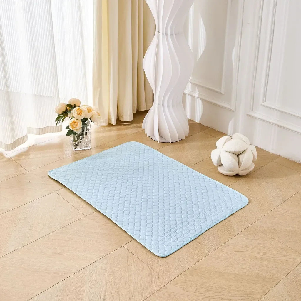 Waterproof Ice Silk Cooling Pet Pad – Breathable Chill Mat for Dogs & Cats in Hot Weather