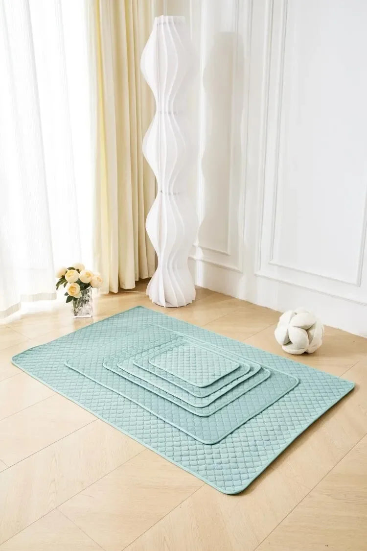 Waterproof Ice Silk Cooling Pet Pad – Breathable Chill Mat for Dogs & Cats in Hot Weather