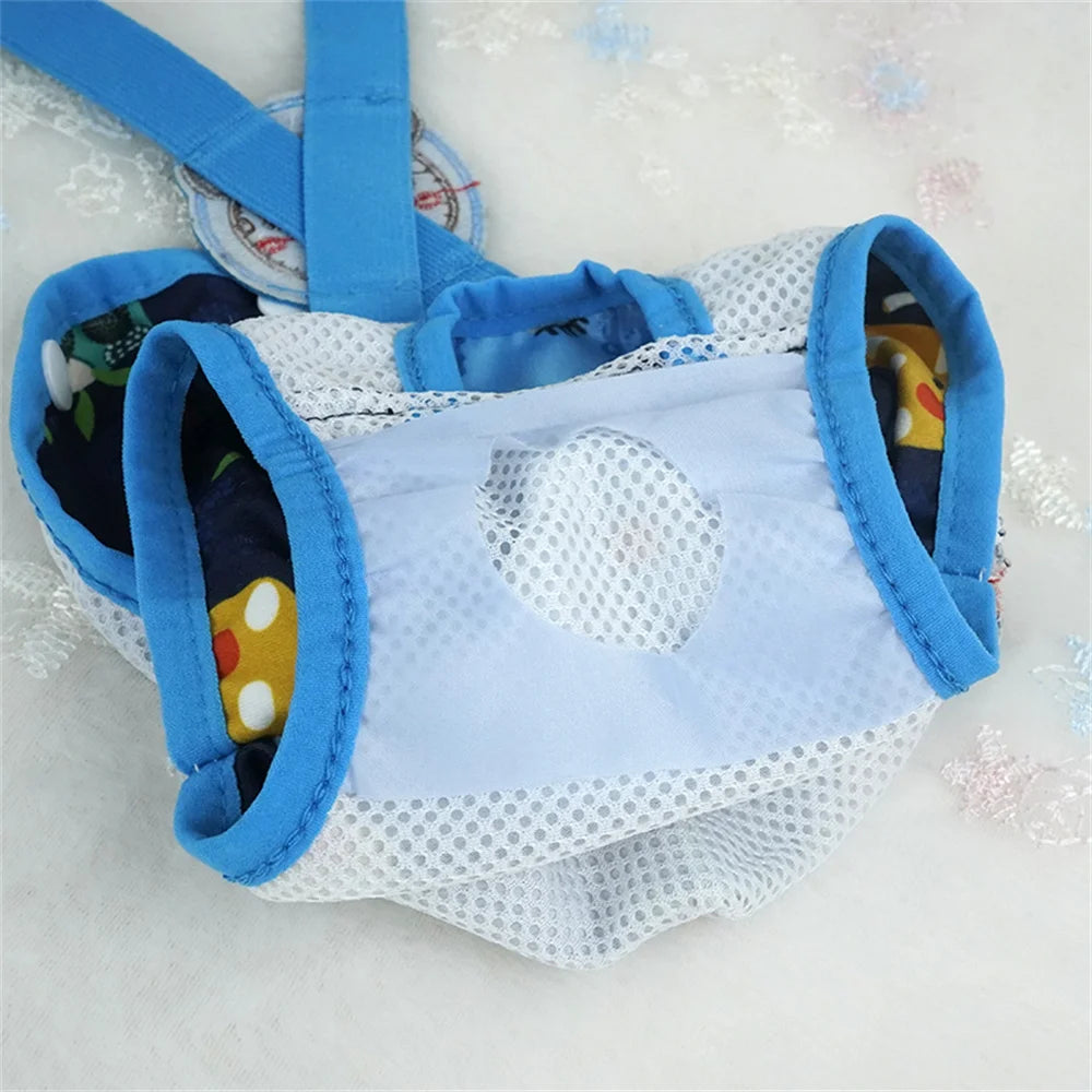 Cartoon Print Female Dog Diaper Shorts – Cute Puppy Physiological Pants