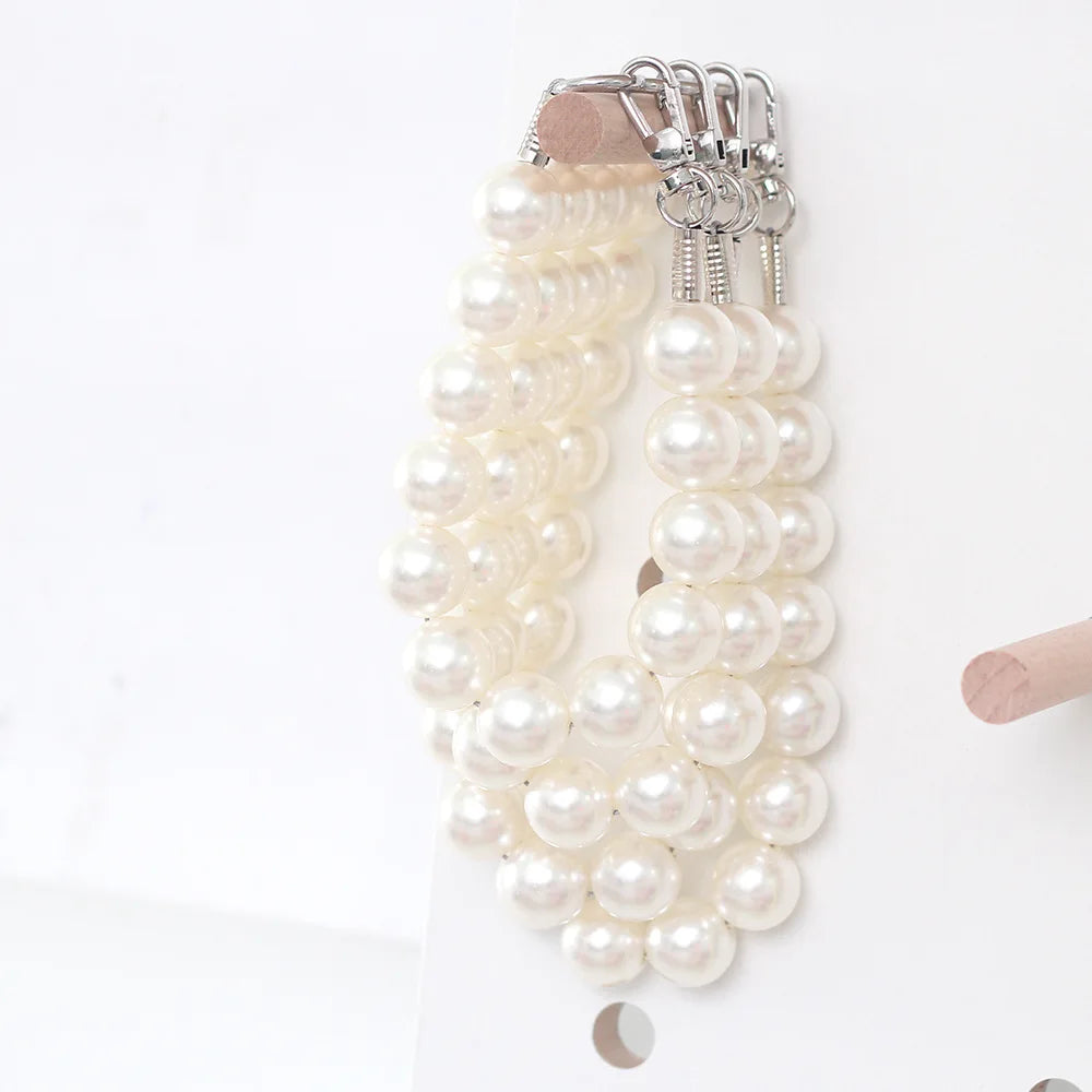 Elegant Imitation Pearl Pet Collar – Durable Decorative Necklace for Small Dogs & Cats