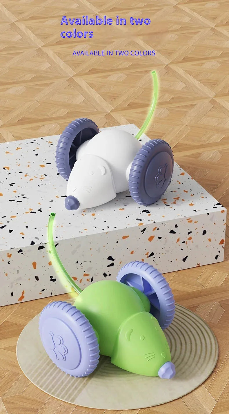 Electric Mouse Car Cat Toy – Interactive Automatic Teaser with Obstacle Avoidance