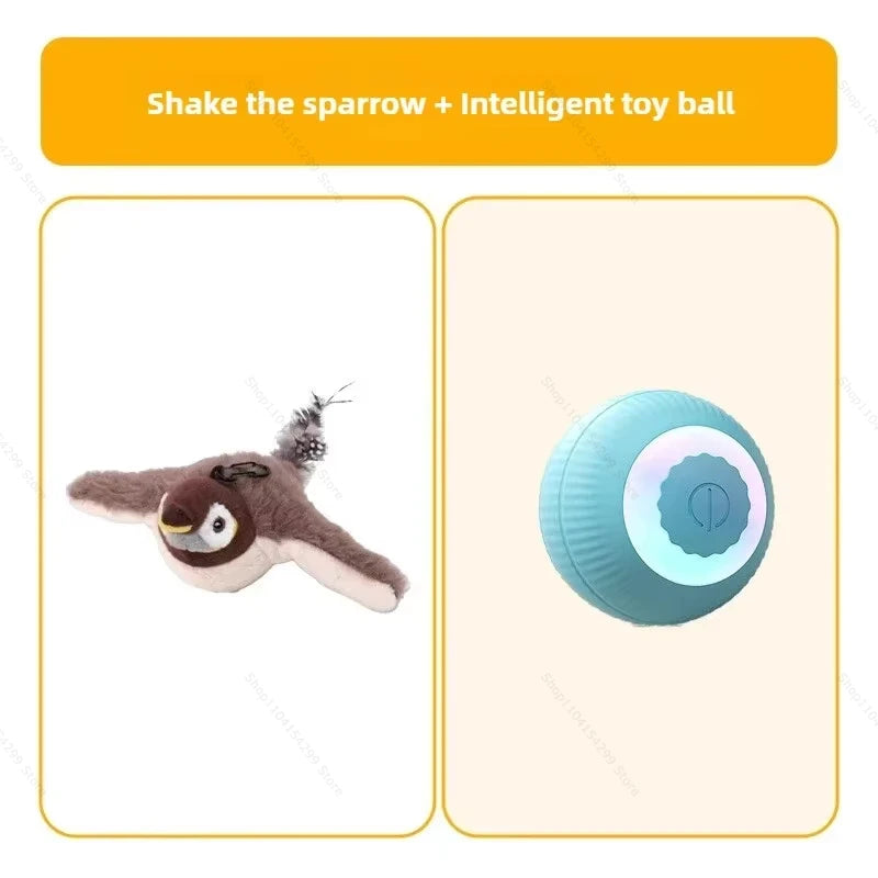 Rechargeable Flying Bird Cat Toy – Chirping & Flapping